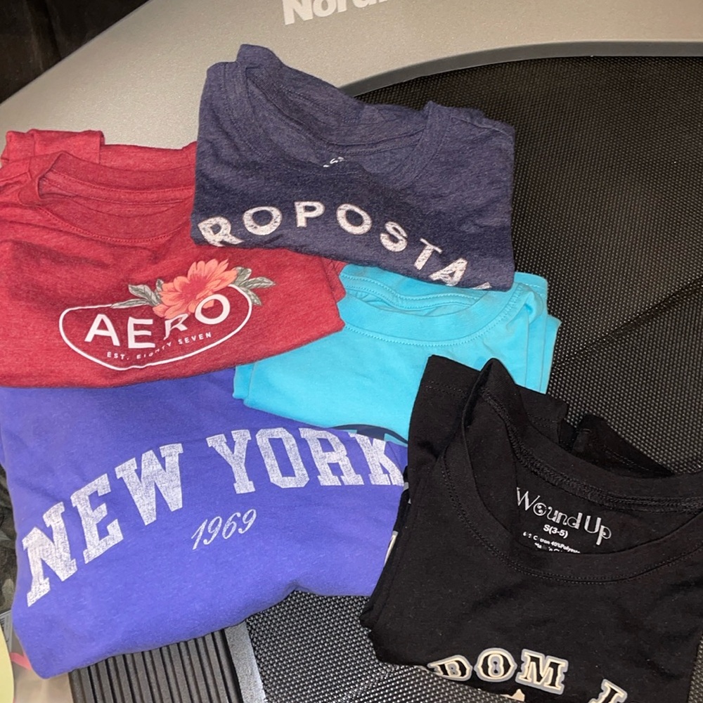 5 different tshirts